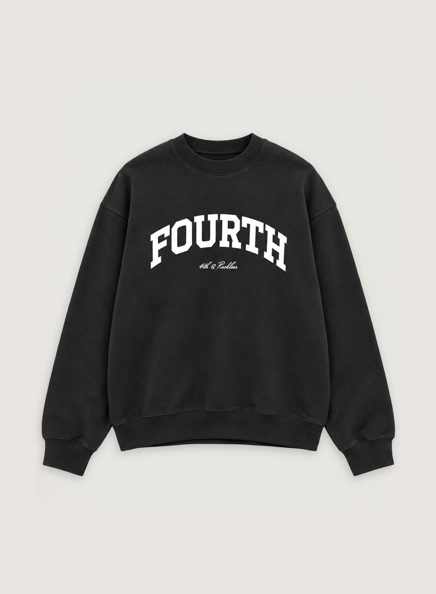 Black Printed Fourth Branded Sweatshirt