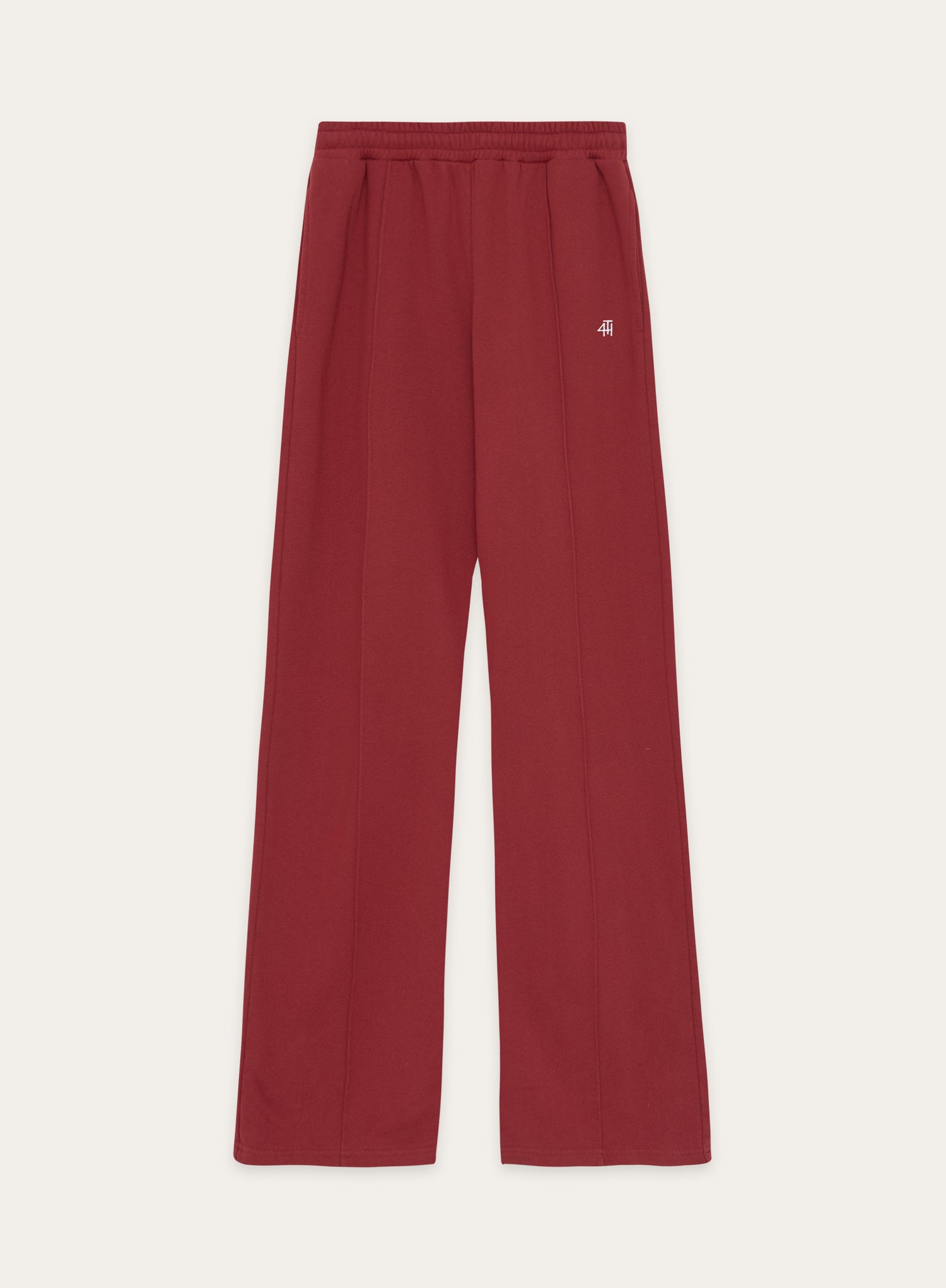 Red 4th Wide Leg Branded Joggers- Fergie