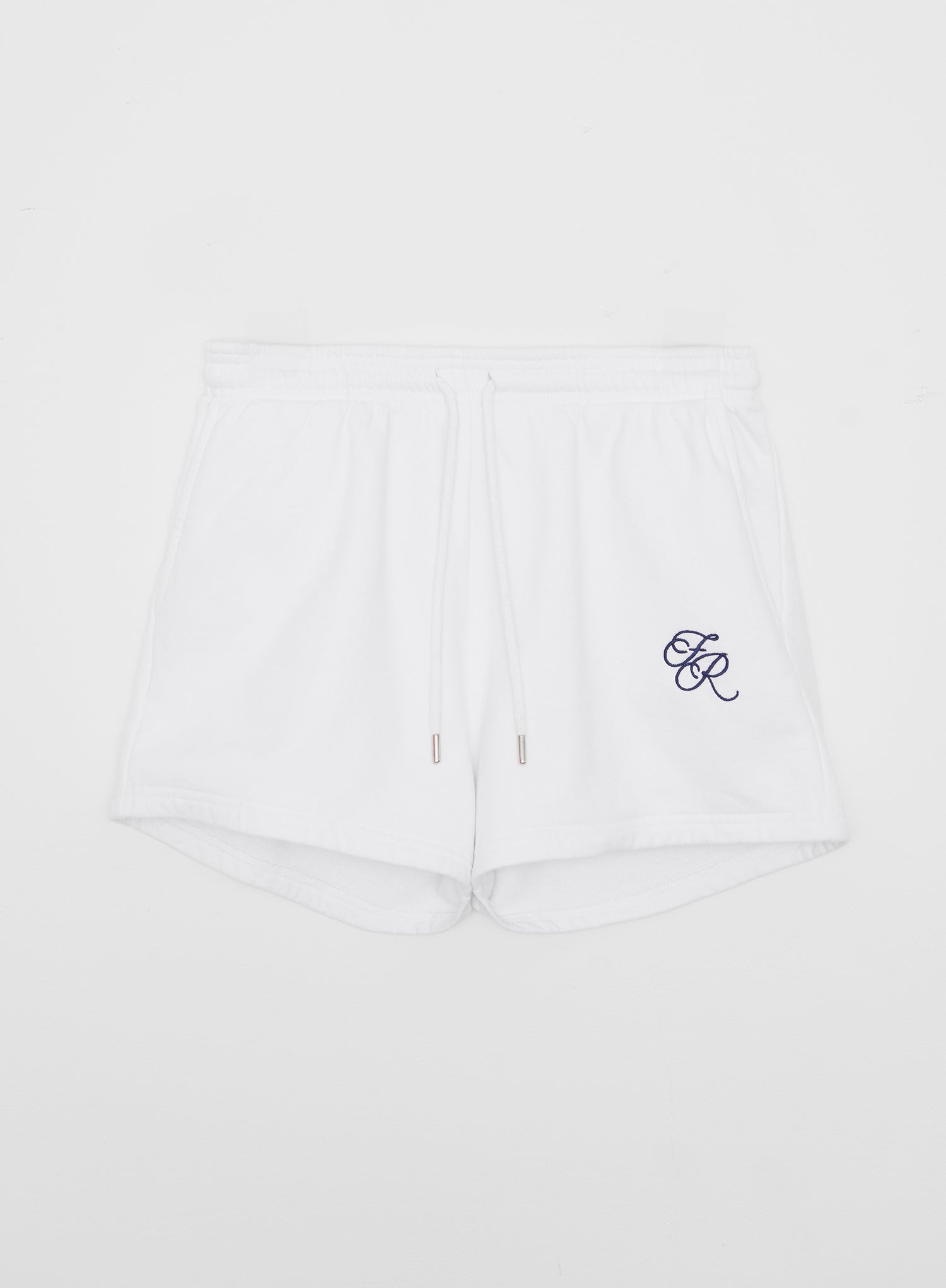 Cream Fourth Logo Embroidered Short- Leone