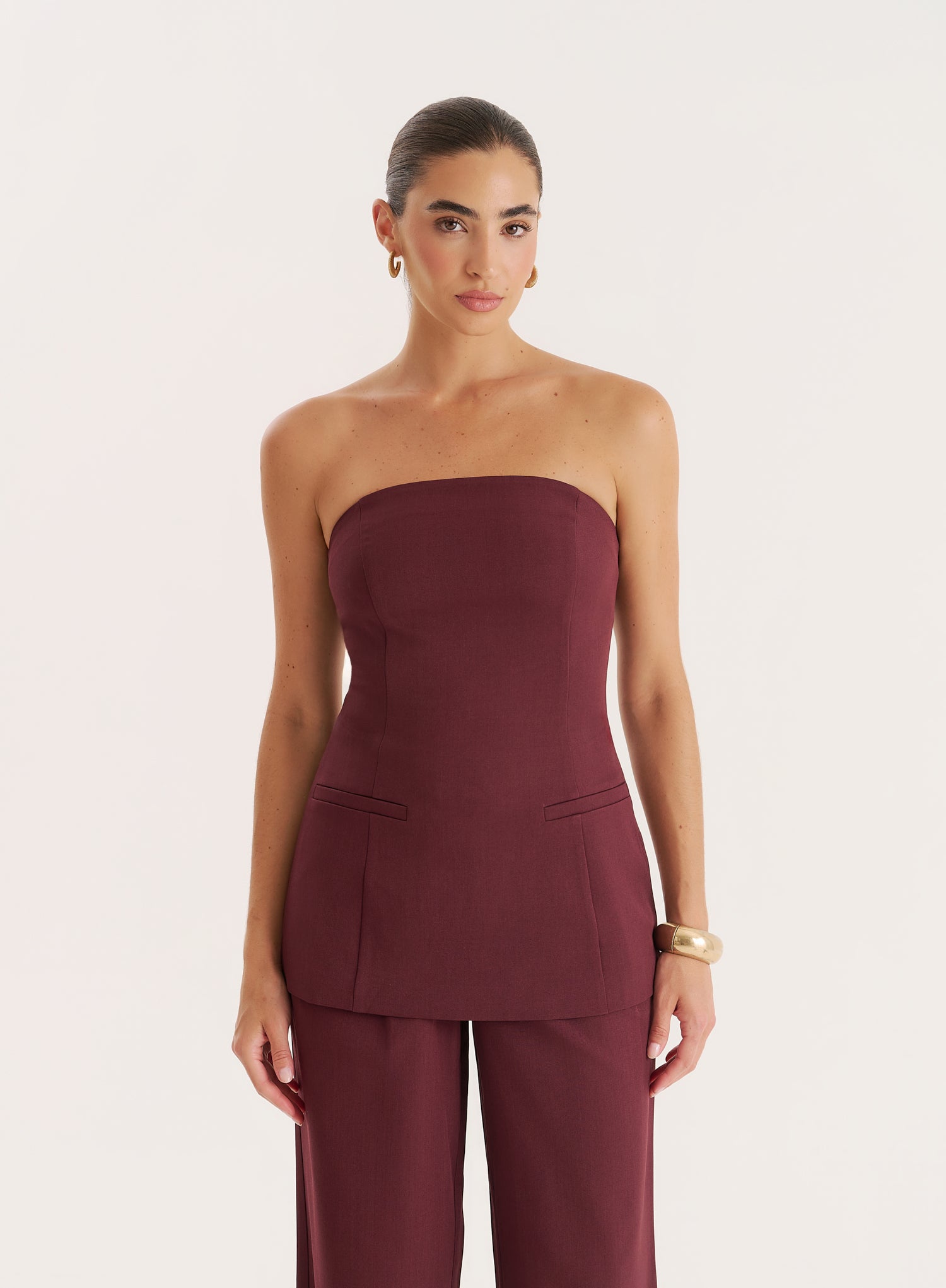 Burgundy Tailored Corset