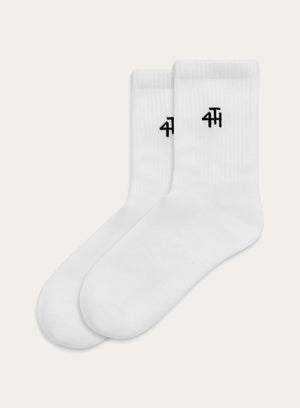 White Multipack 4th Branded Socks