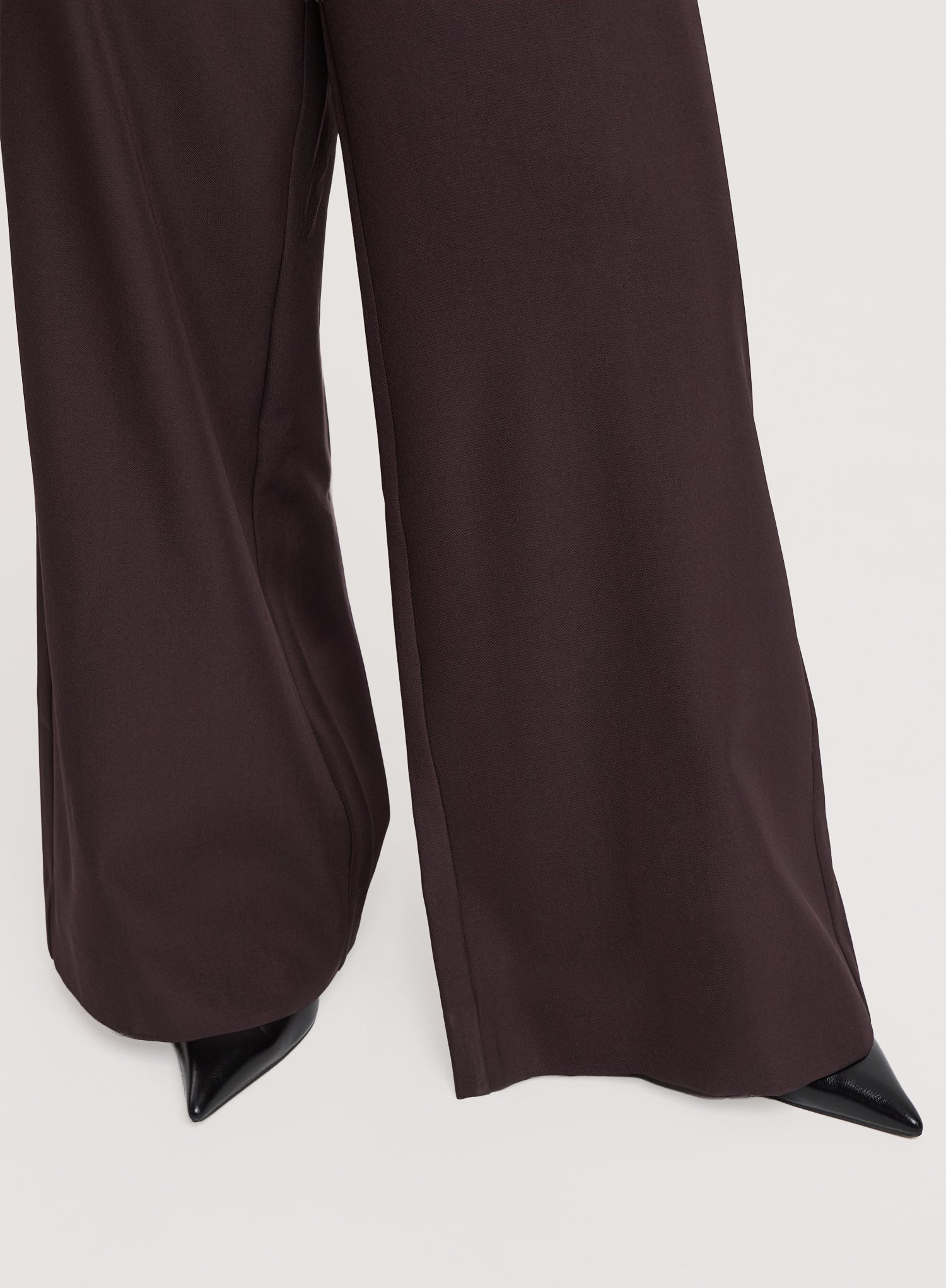 Plum Tailored Wide Leg Trousers