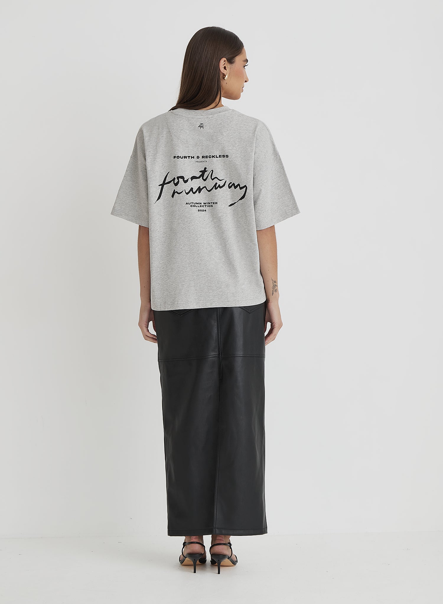 Grey Fourth Runway T-Shirt- Kate