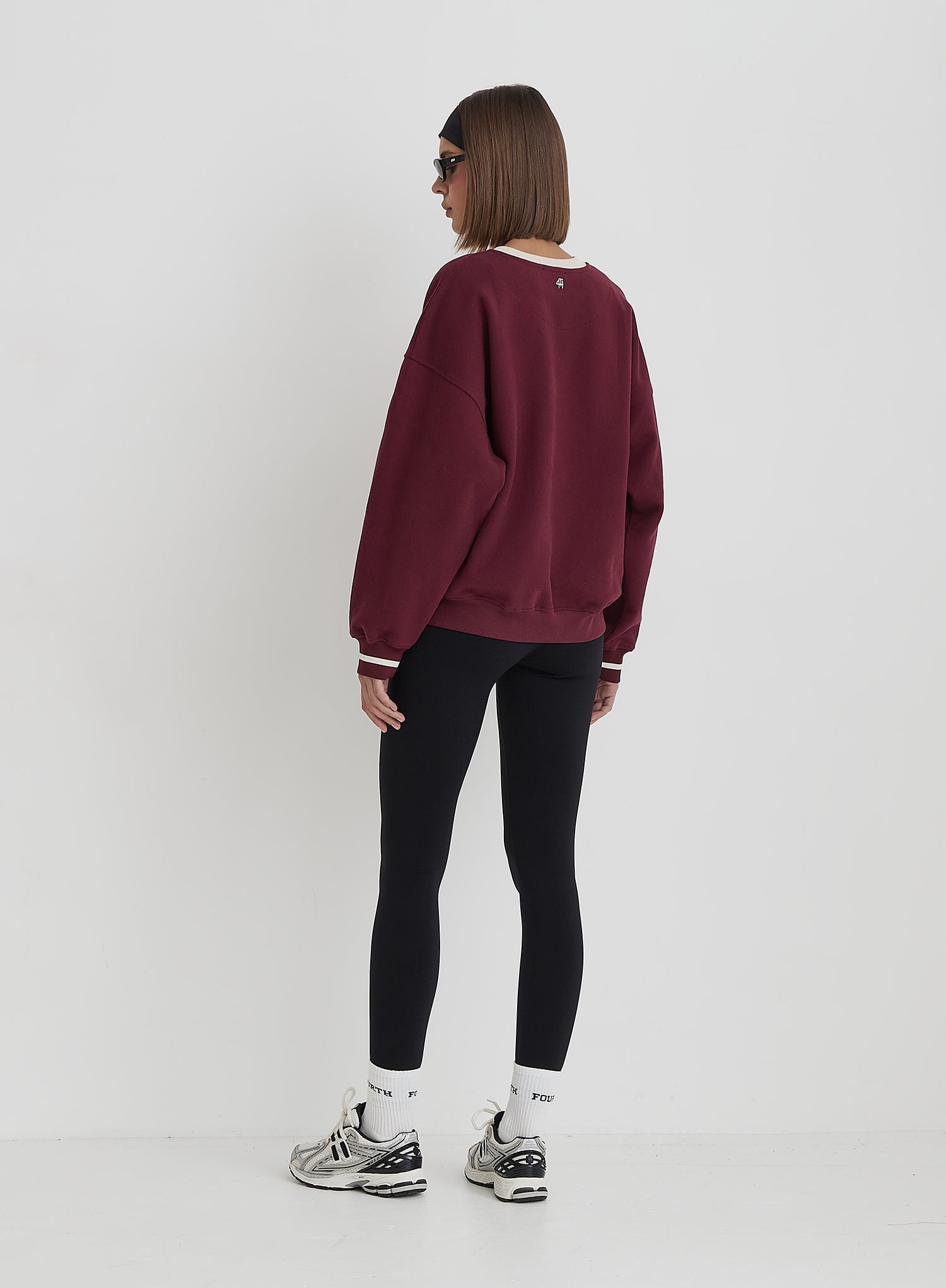 Burgundy Fourth Studio Relaxed Oversized Sweatshirt- Davis