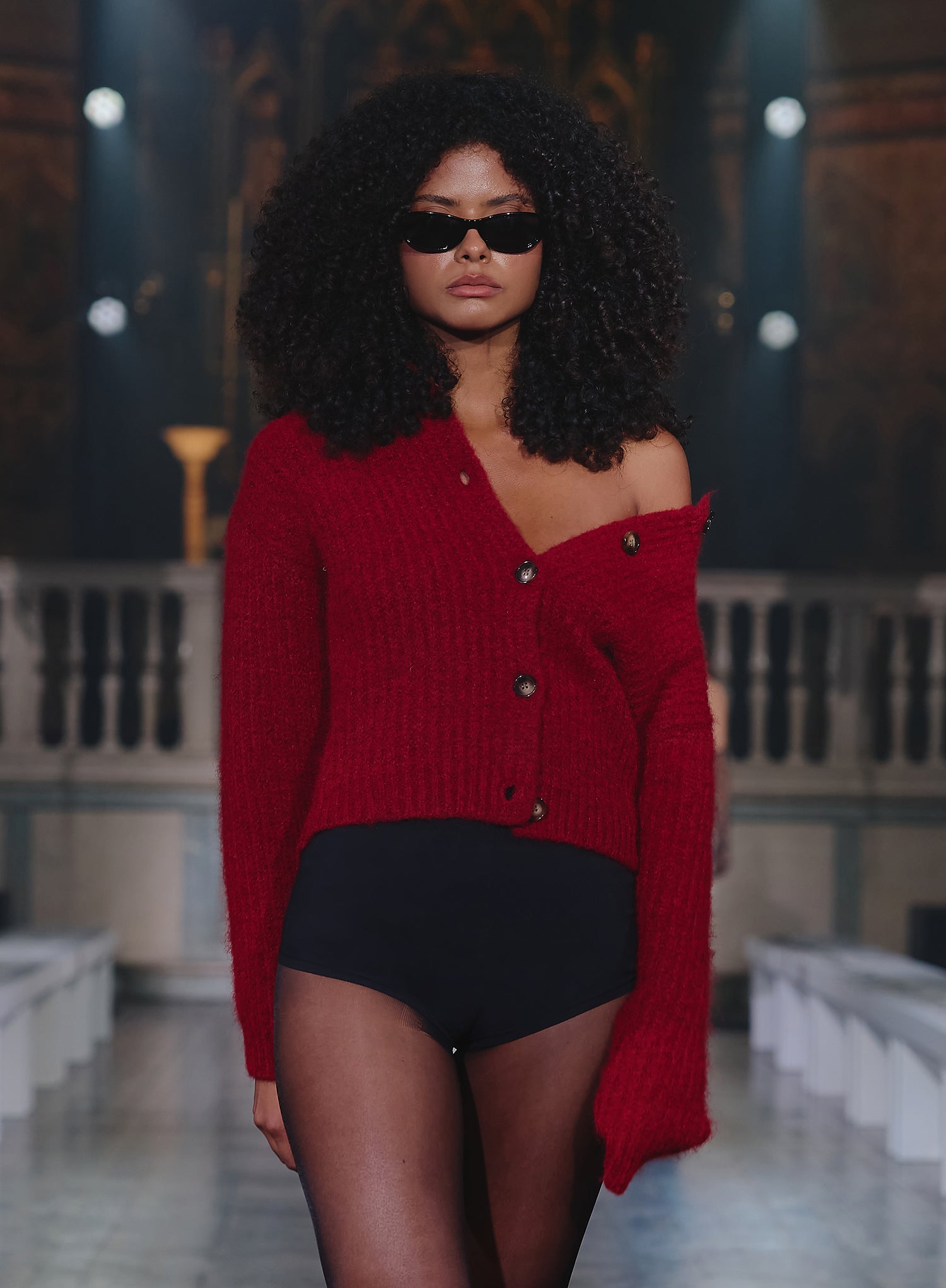 Knitted Sweater Roter Crop Pullover Stradivarius Rote Strickjacke