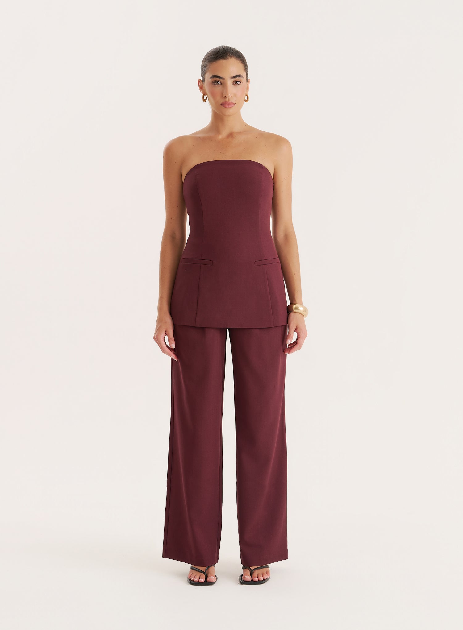 Burgundy Tailored Corset
