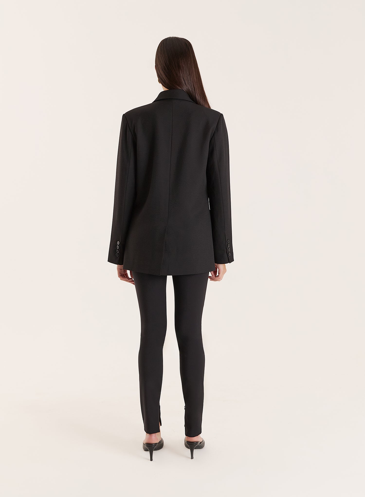 Black Slim Fit Tailored Stretch Trouser