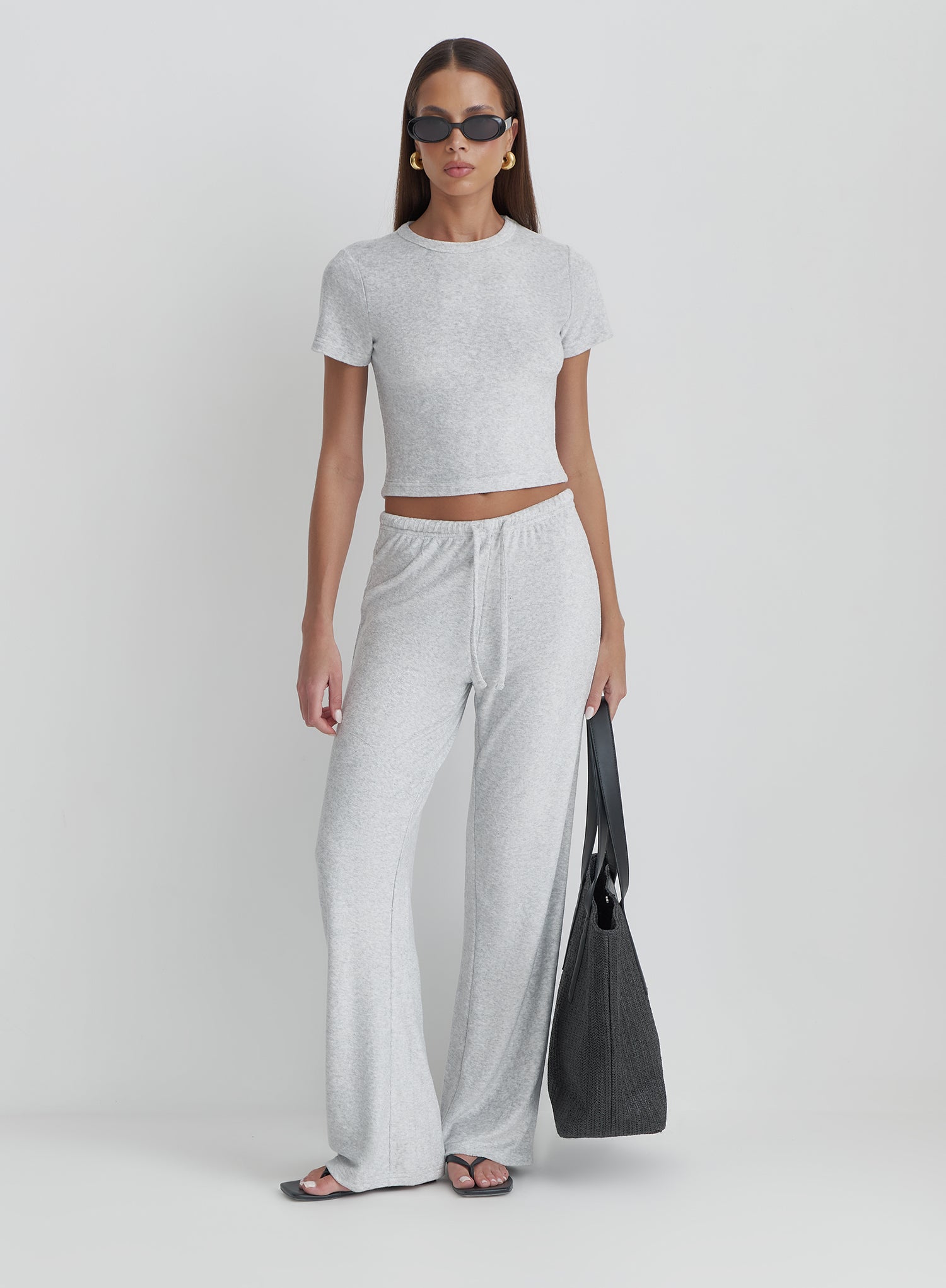 Grey Towelling Baby Tee