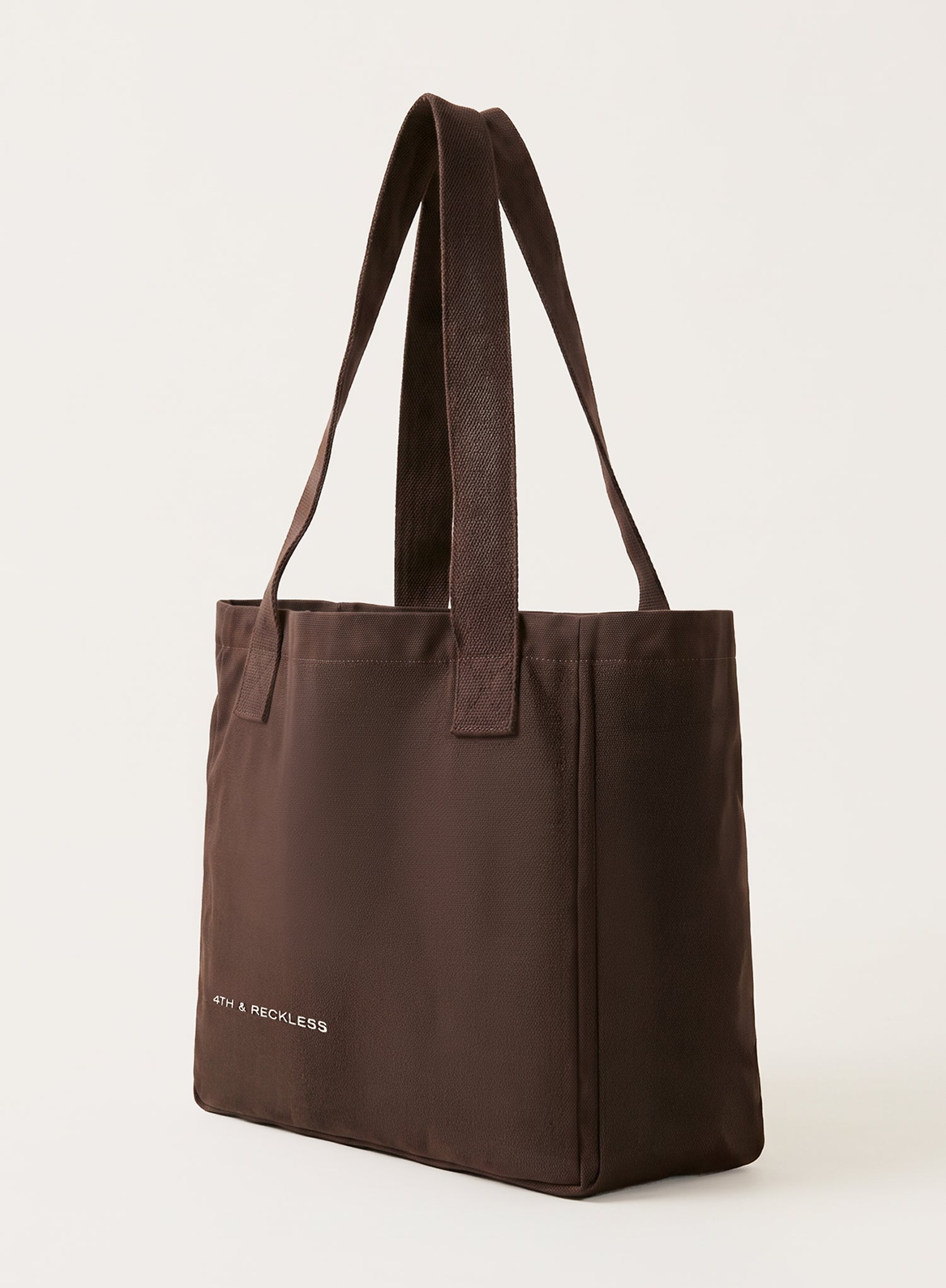 Chocolate Brown Fourth Slogan Tote Bag
