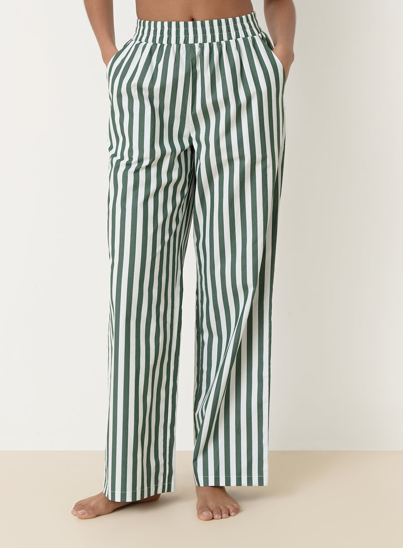 Green Stripe Trouser- Rio
