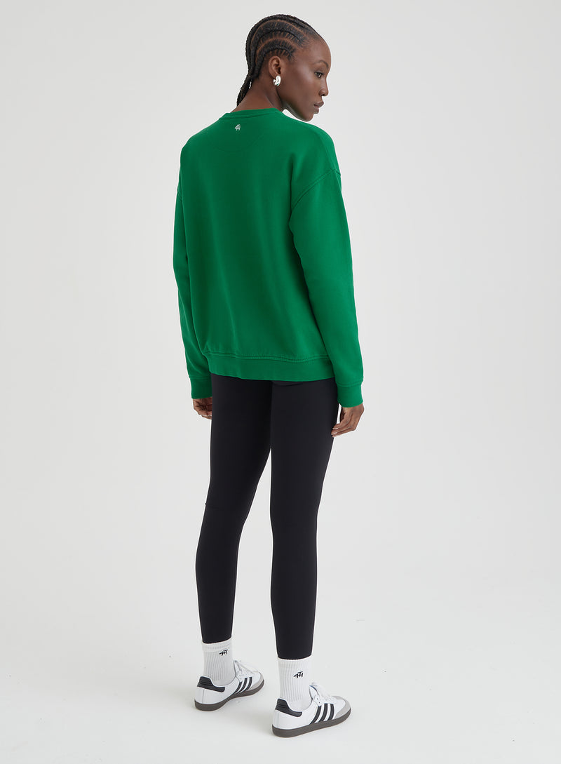 Oversized sale green sweatshirt