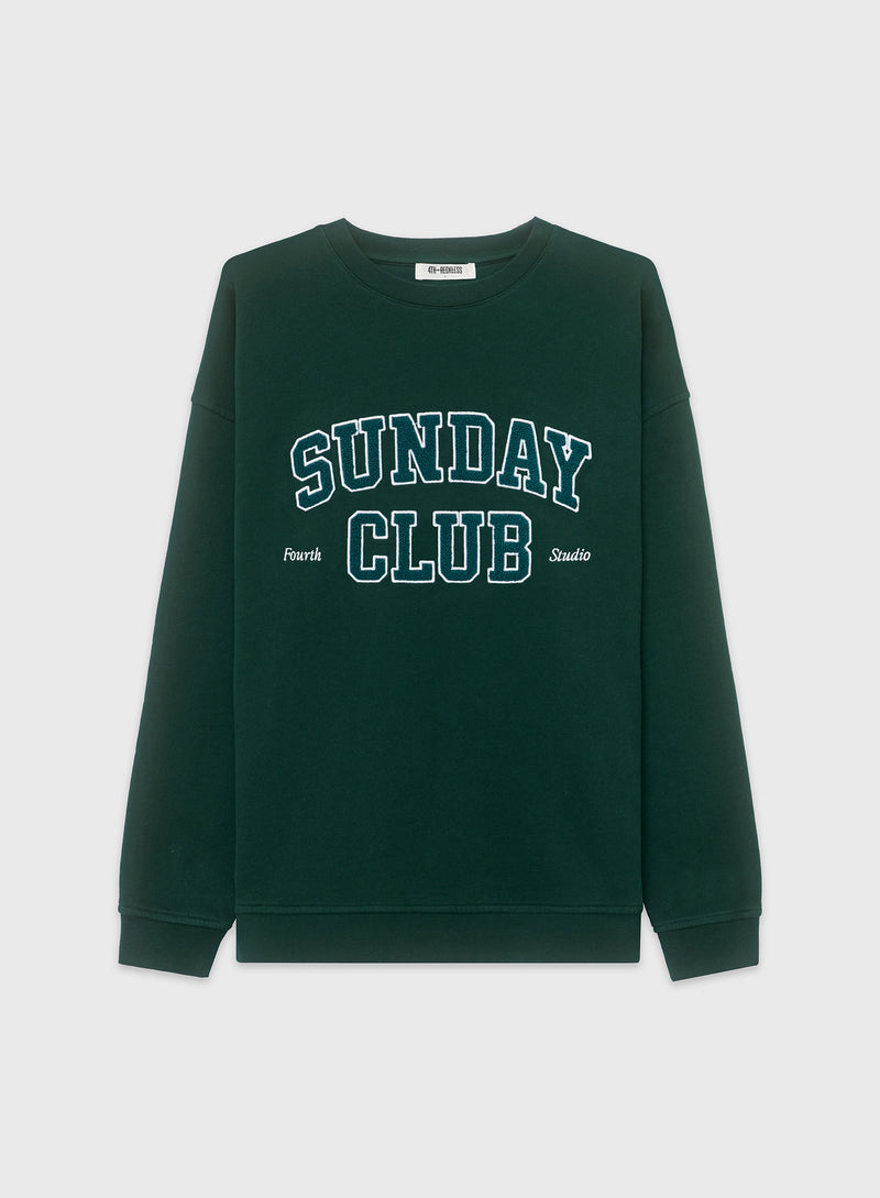 Forest Green Club Slogan Sweatshirt - Sunday