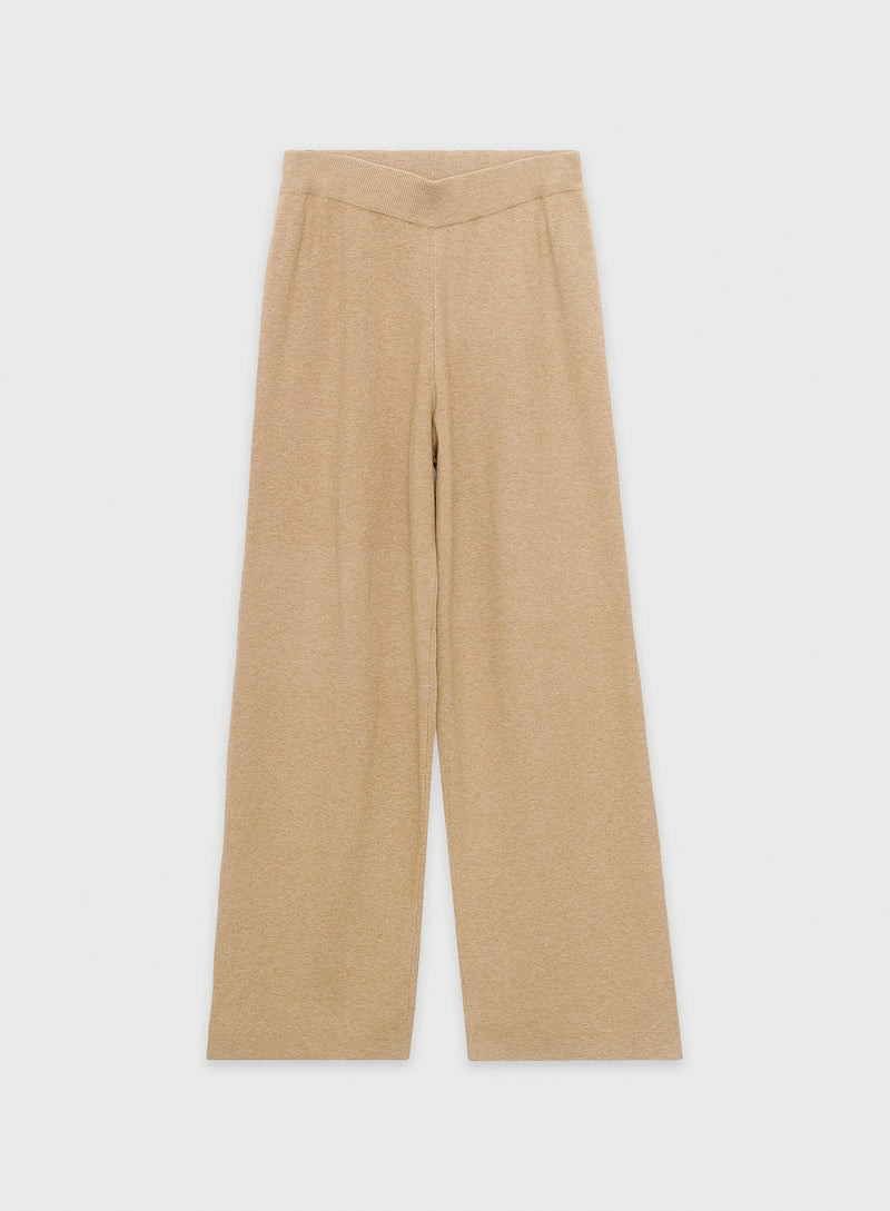 Camel Knitted Lounge Trouser - Cameron