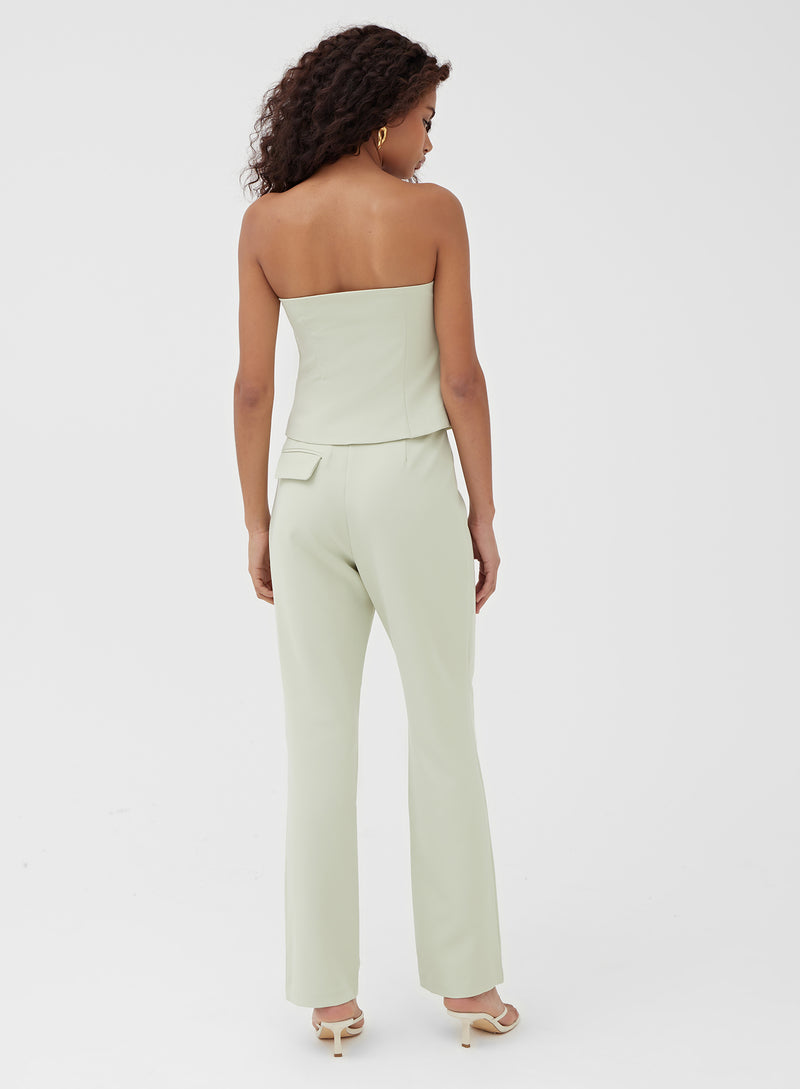 Sage Tailored Button Front Corset - Charl