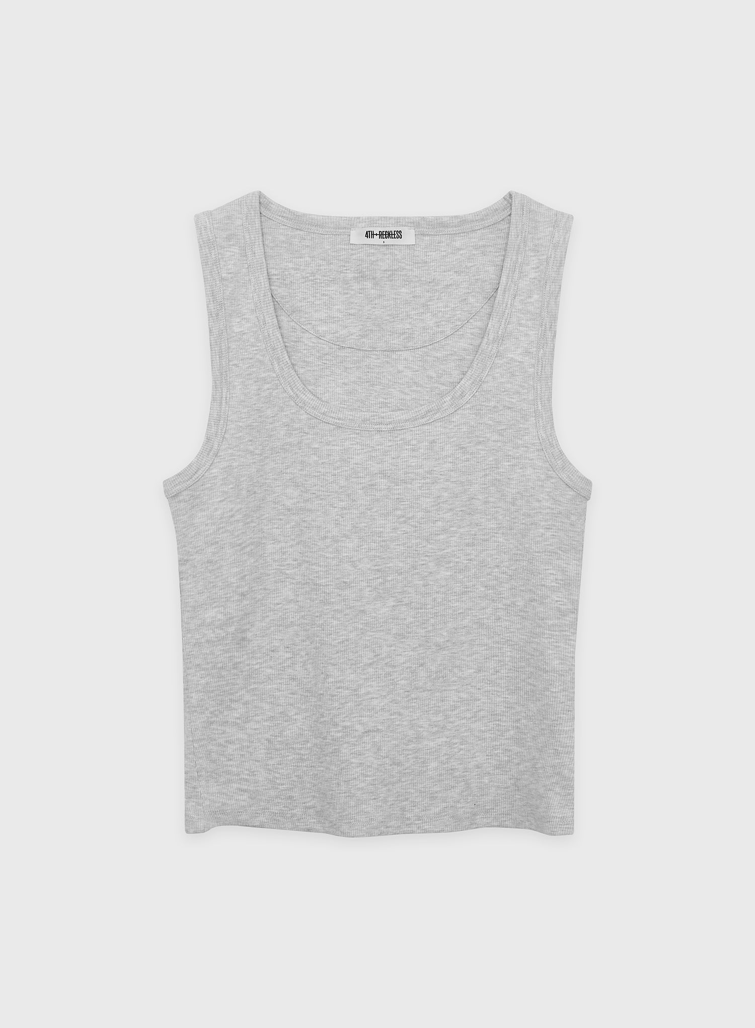 Grey Marl Vest Top - Leo