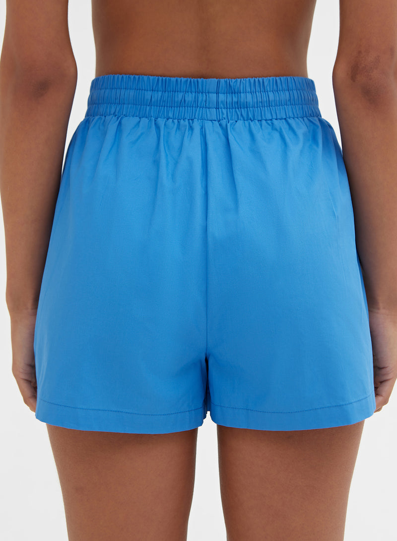 Blue Elasticated Relaxed Short – Alice