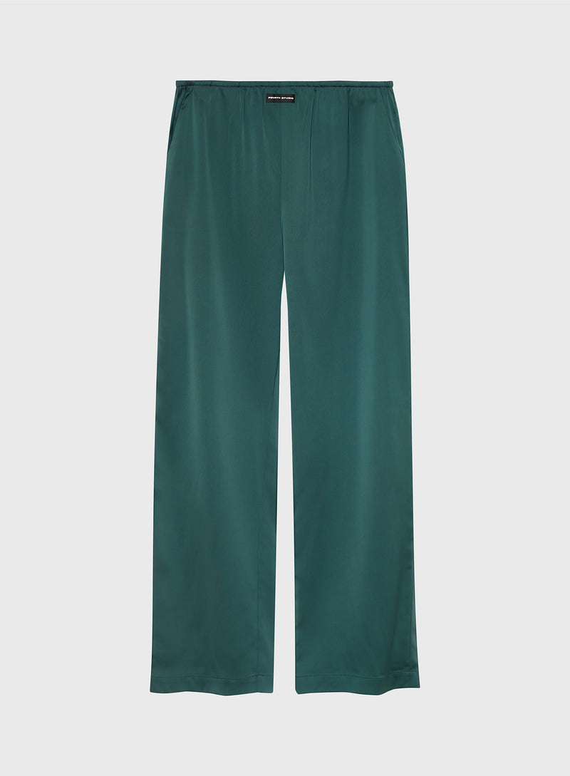 Emerald Green Satin Pyjama Trouser - Aurora