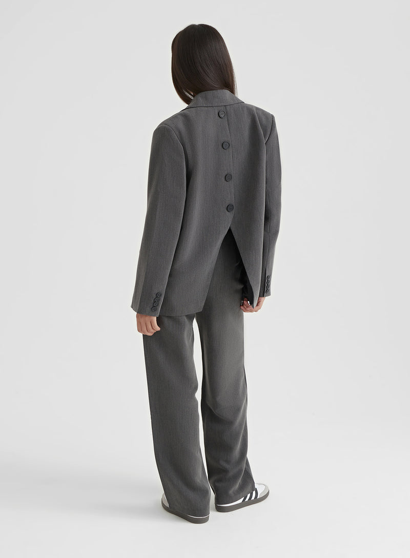Dark Grey Tailored Trousers – Mihalia  