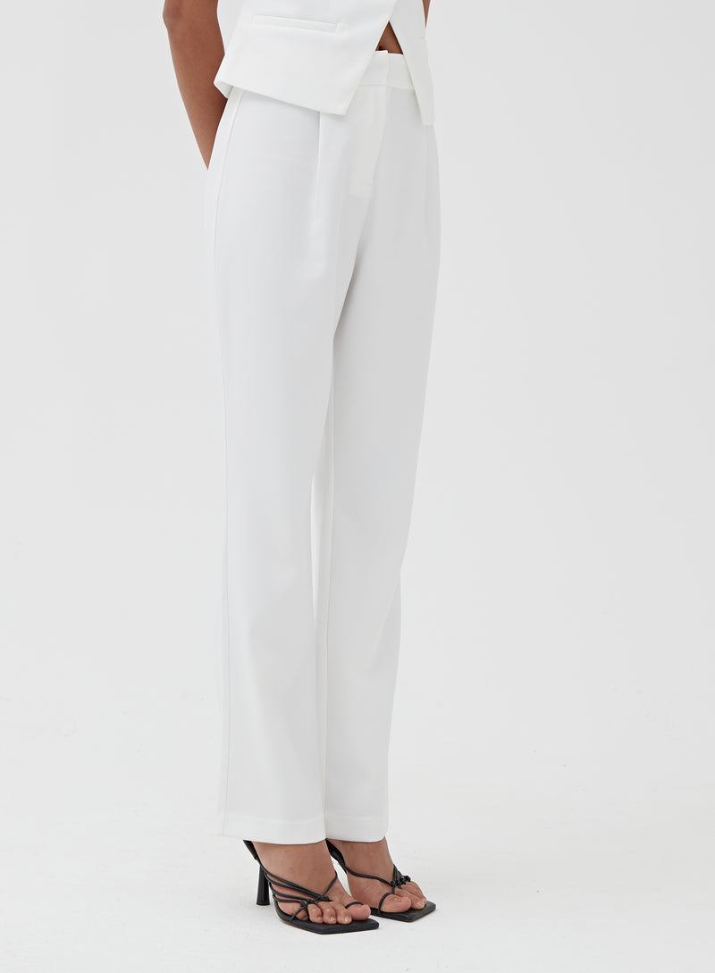White Tailored Trouser - Charl