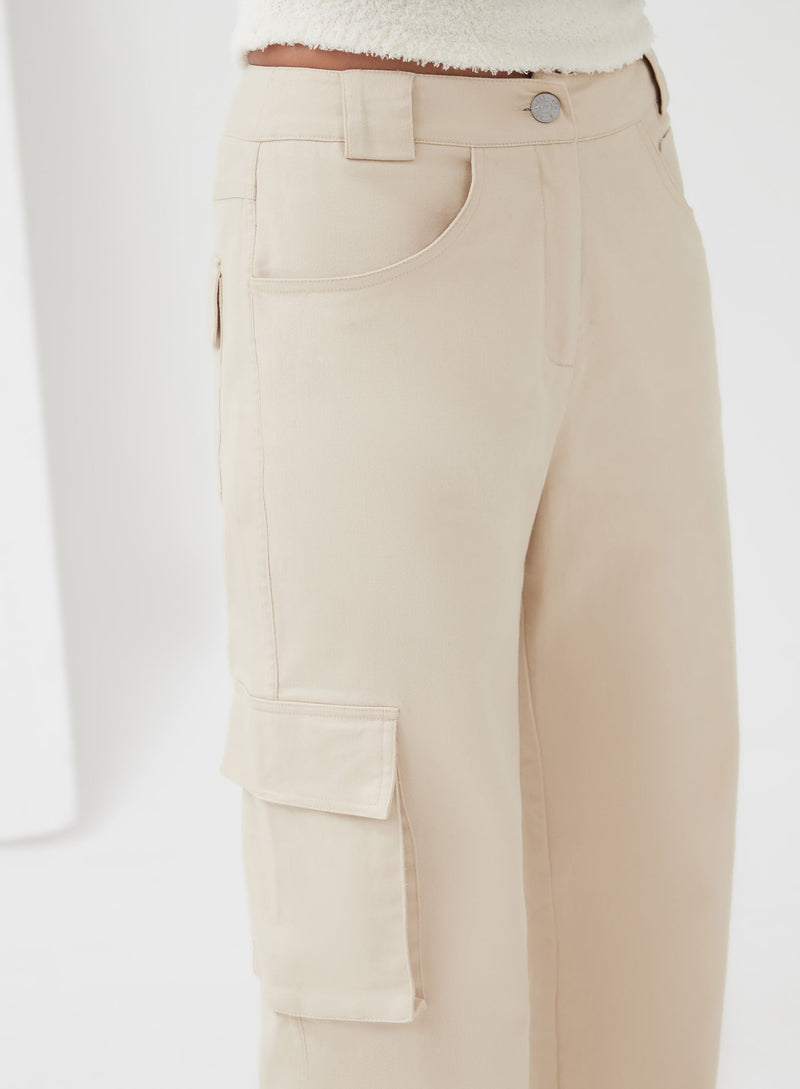 Nino Slouchy Cargo Trouser Nude - 5 - 4th&Reckless