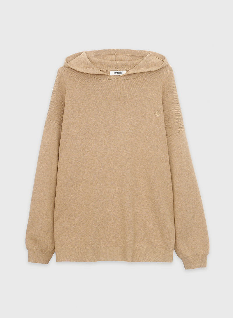 Camel Knitted Lounge Hoodie - Cameron
