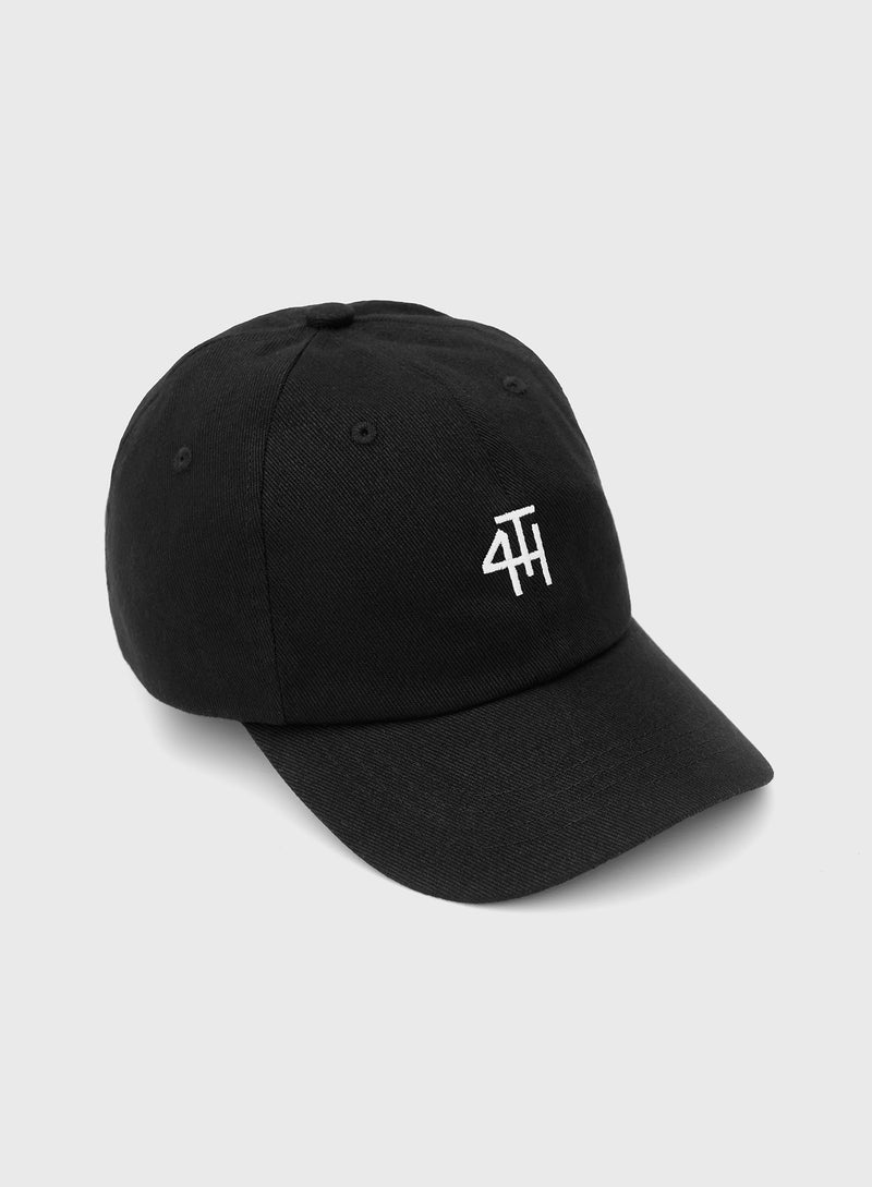 Black 4th Embroidered Cap - Beth